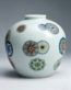 Doucai Apple-Shaped Zun with Ball-Flower Pattern